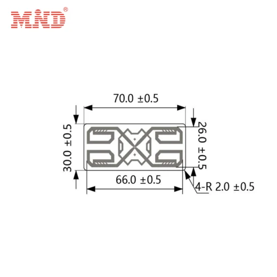 Amostra grátis etiqueta/etiqueta/etiqueta passiva RFID UHF de longo alcance com chip M4qt