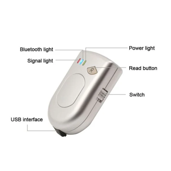 ISO11784/11785 RFID 134,2 kHz RFID Animal Chip Tag Leitor Bluetooth Escritor com SDK